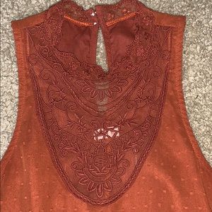 Orange Hollister tank top